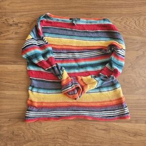 Ralph Lauren Multicolor Striped Knitted Top Sweater
